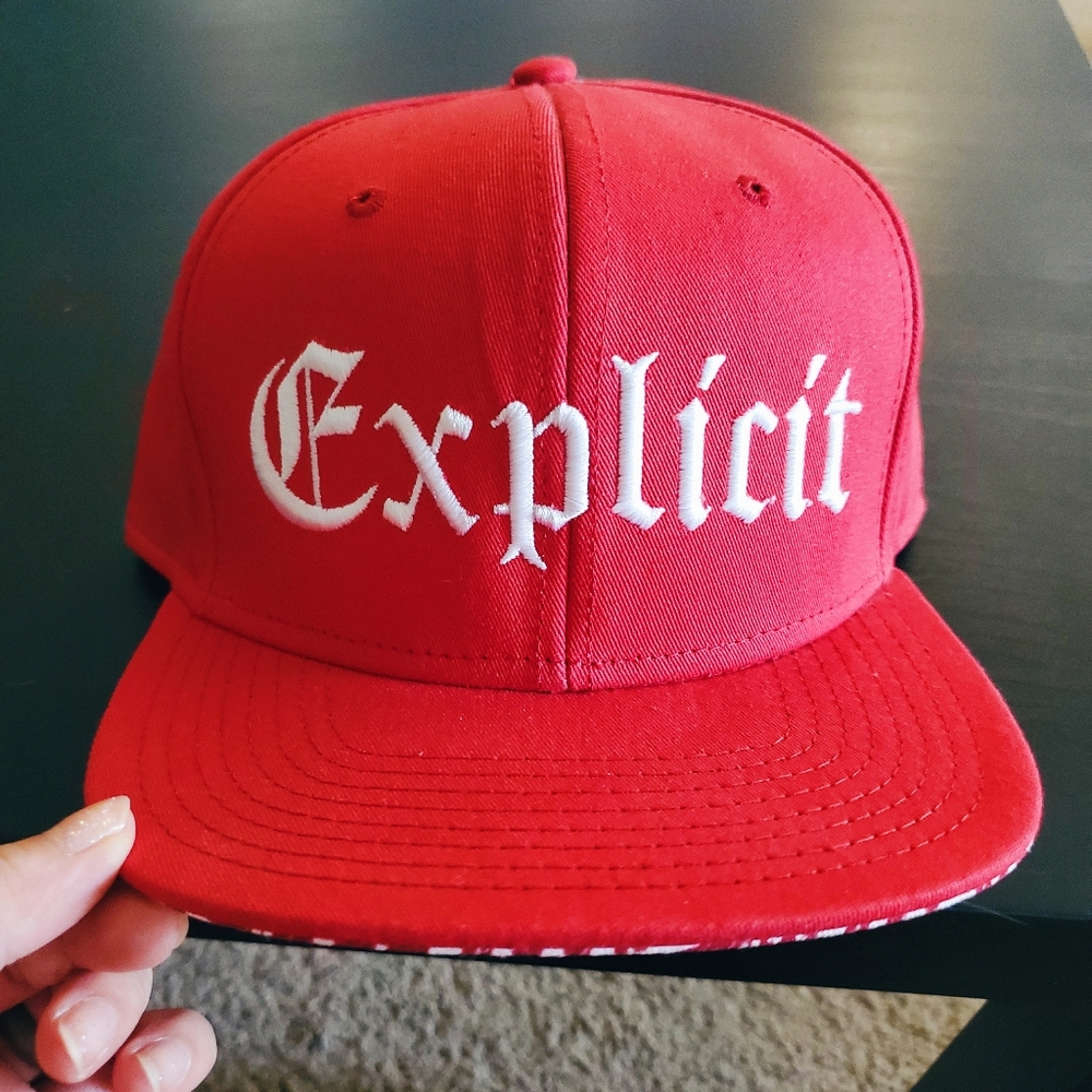 Rocksmith Explicit Streetwear Red Snapback